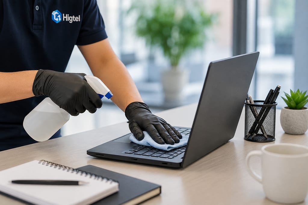 A IMPORTÂNCIA DA HIGIENIZAÇÃO TÉCNICA EM EQUIPAMENTOS CORPORATIVOS higienização notbook serra