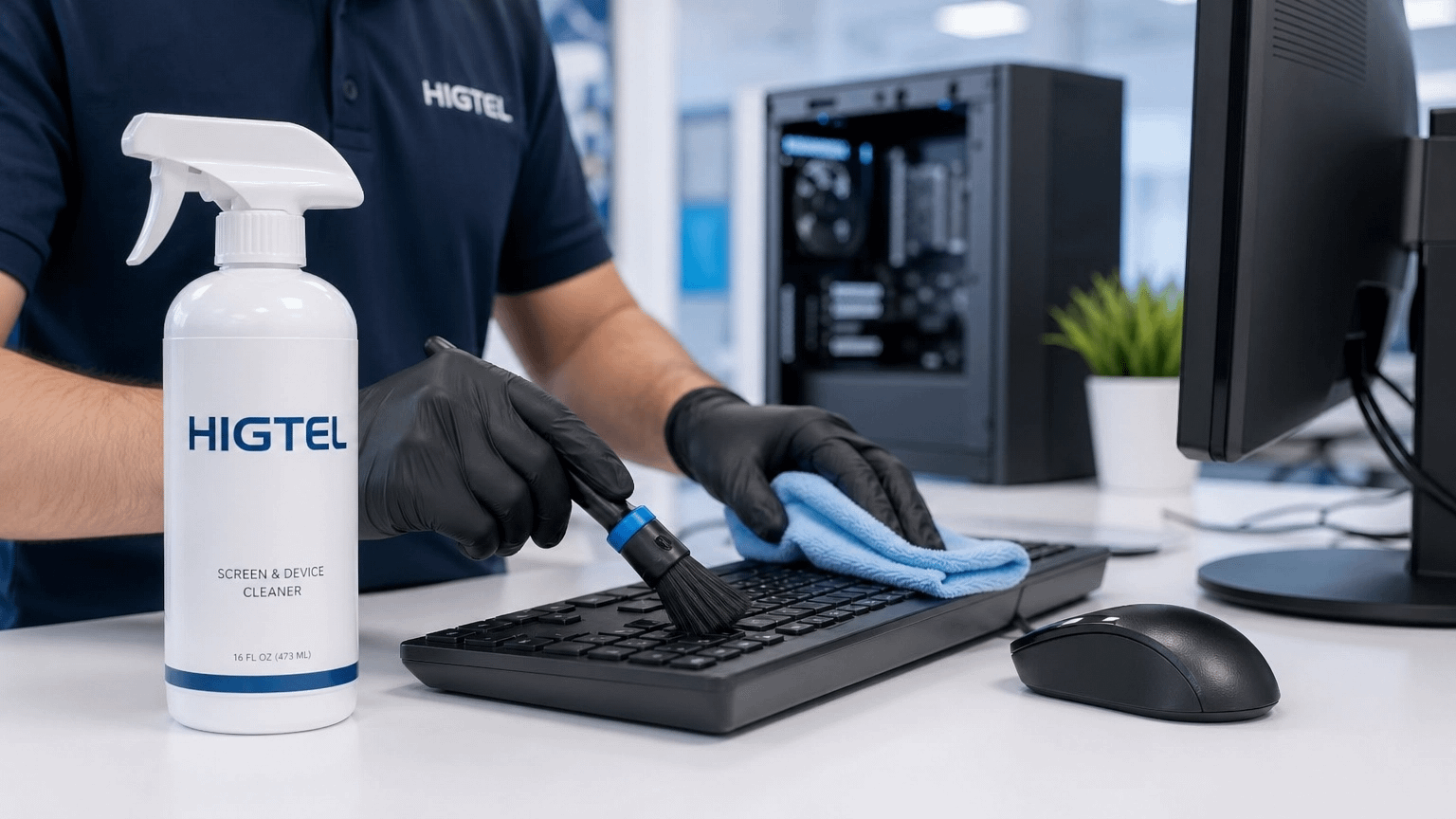 Higtel Limpeza Com Logo